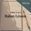 1-to-1 Italian Lesson (50min)